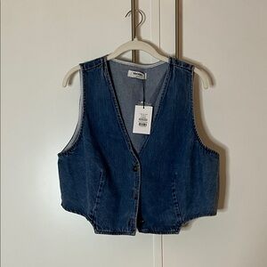 Showpo Blue Denim Crop Top